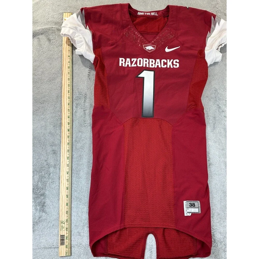 Arkansas Razorbacks Nike Vapor Elite Team Issued Jersey #1 Sz  S 38 Bielema Era